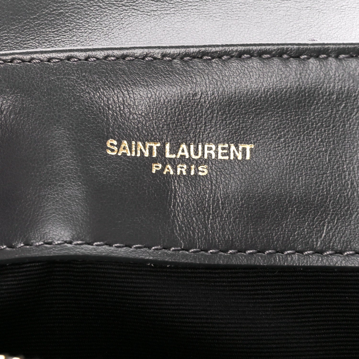 Saint Laurent Calfskin Y Quilted Monogram Small Loulou Chain Satchel Storm 6 of 11