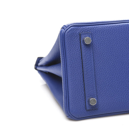 Hermes Togo Birkin 25 Bleu Electrique 9 of 10