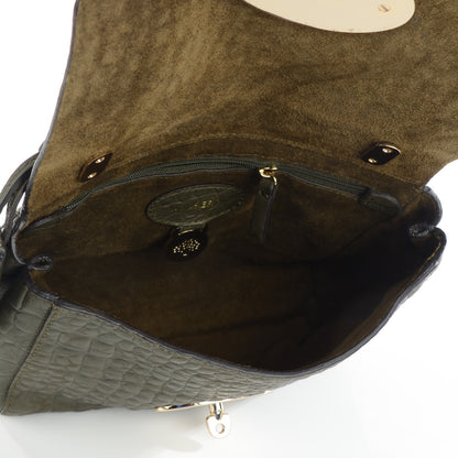 Mulberry Nappa Crocodile Embossed Small Lily Nettle Green 5 of 7