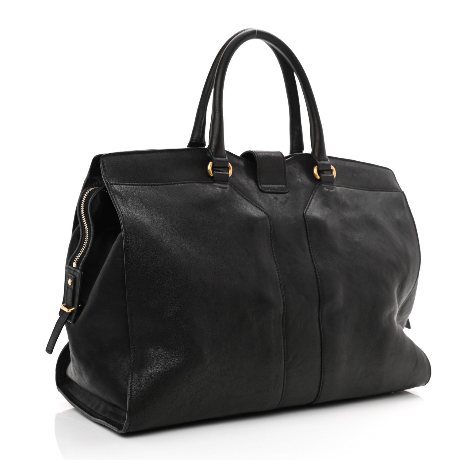 Saint Laurent Sheepskin Large Cabas ChYc Black 5 of 23