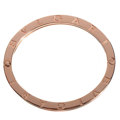 Bulgari 18K Rose Gold White Ceramic B.Zero1 Bangle Bracelet M 3 of 5