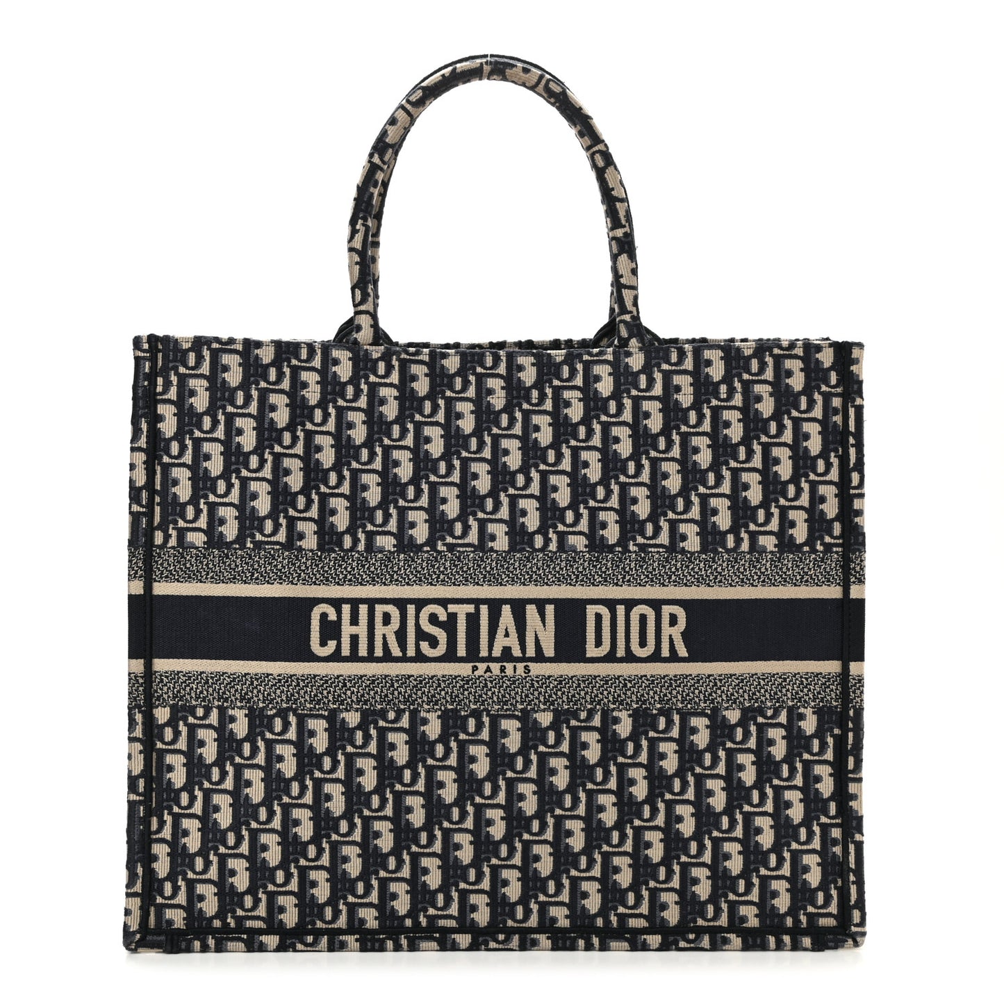 Oblique Large Book Tote Blue Multicolor