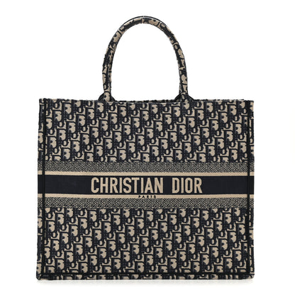 Christian Dior Oblique Large Book Tote Blue Multicolor 1 of 8