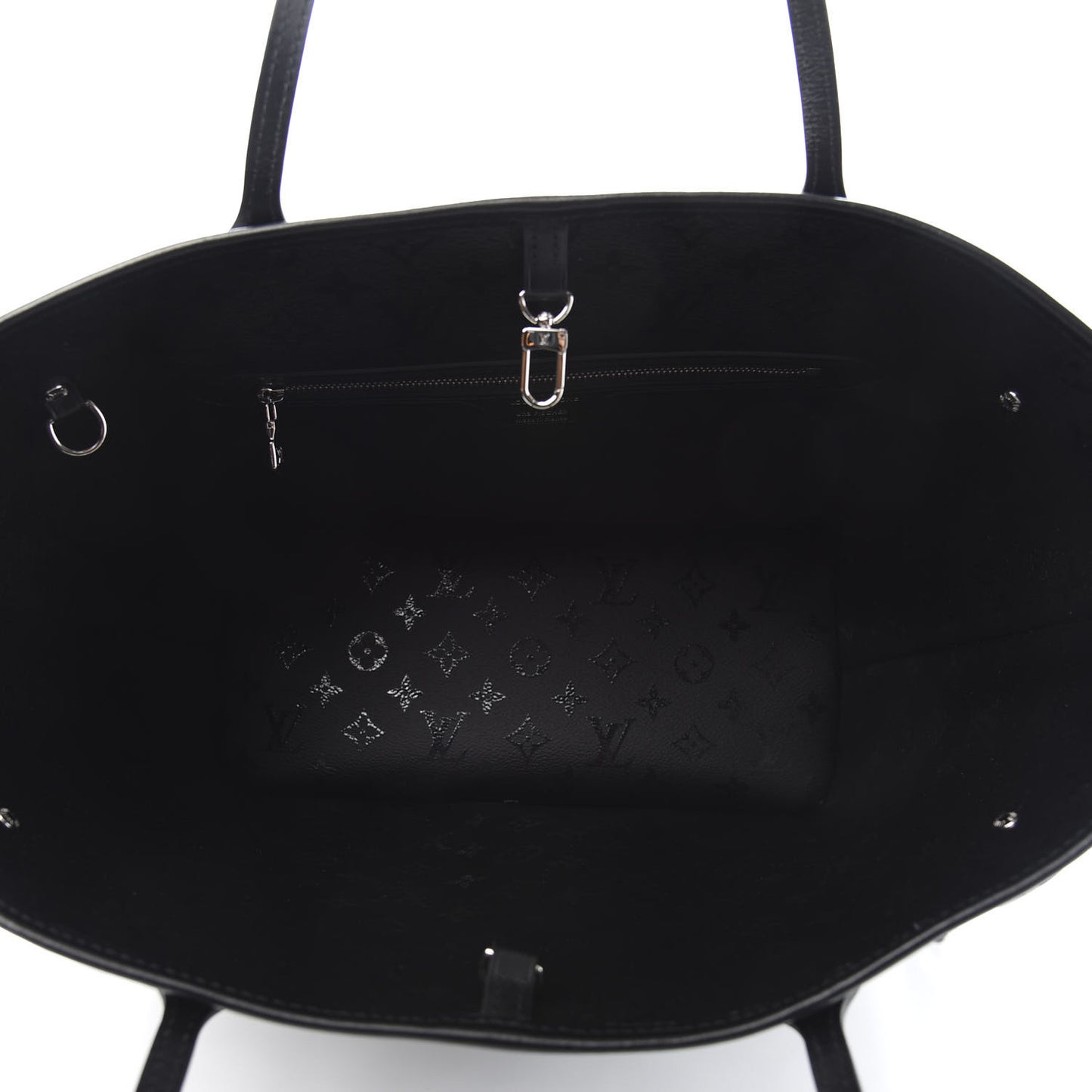 X UF Tufted Monogram Neverfull MM Black White