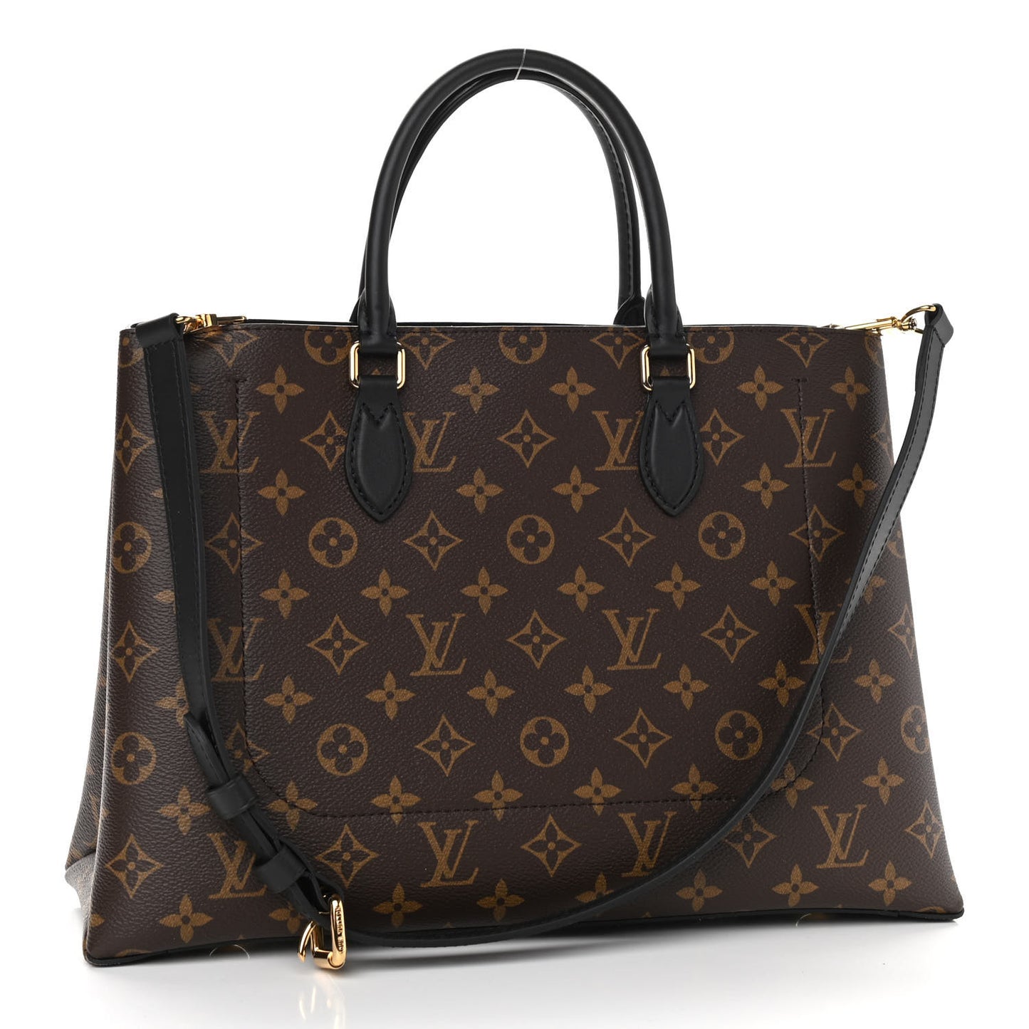 Monogram Flower Tote Black