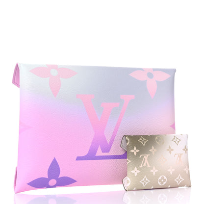 Louis Vuitton Monogram Giant Spring In The City Kirigami Pochette Set Sunrise Pastel Sunset Kaki 3 of 10
