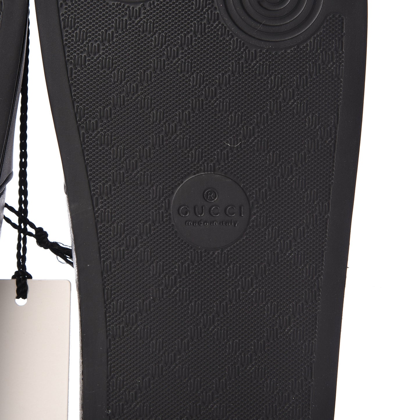 Rubber Womens Logo Slide Sandals 36 Black