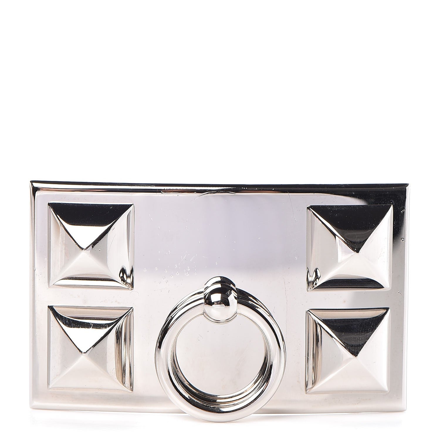 Hermes Palladium Collier de Chien 32mm Belt Buckle 1 of 5