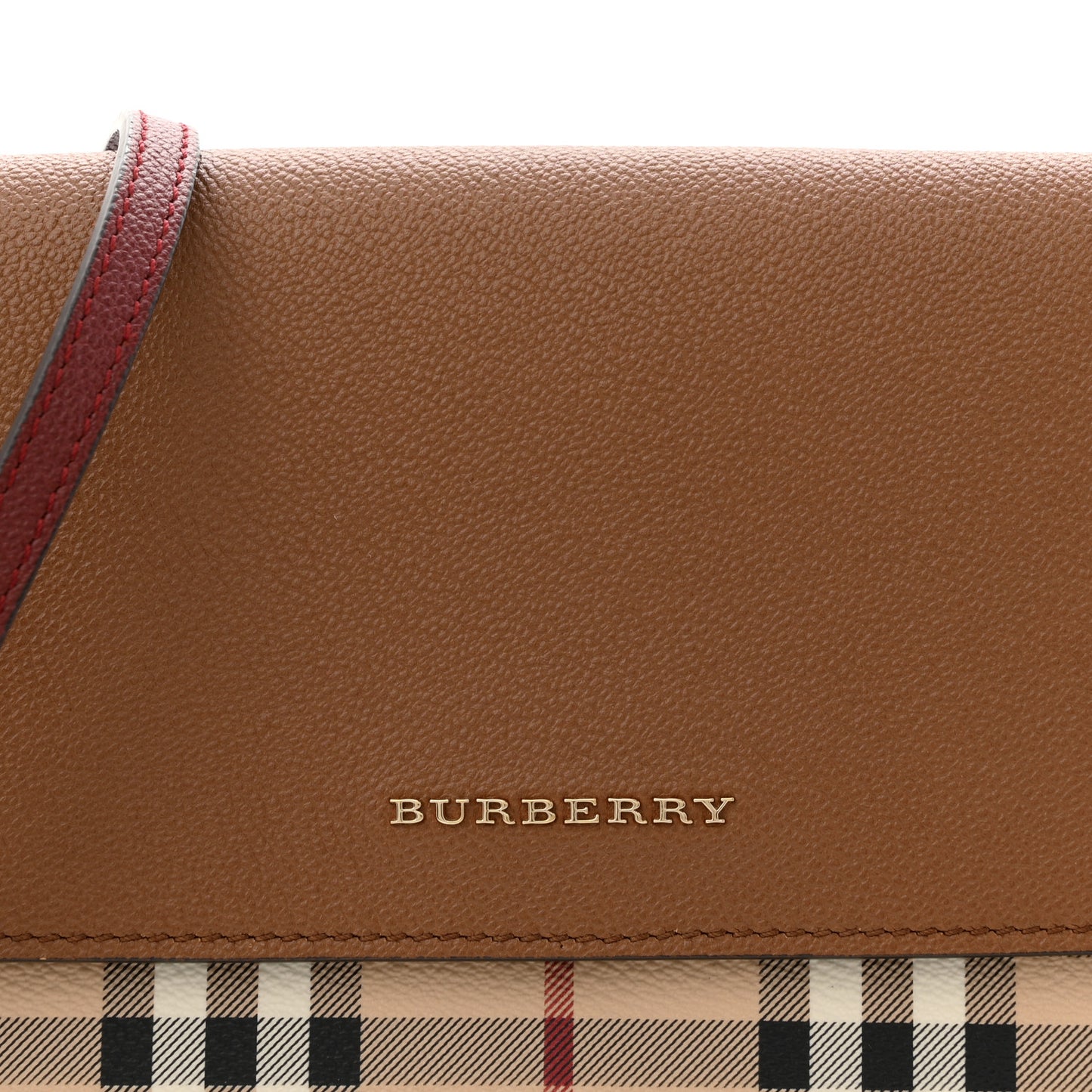 Haymarket Check Small Loxley Crossbody Bright Toffee