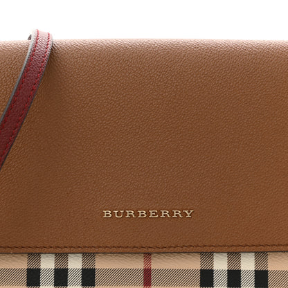 Burberry Haymarket Check Small Loxley Crossbody Bright Toffee 8 of 10