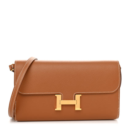 Hermes Epsom Constance Long Wallet To Go Gold 1 of 9