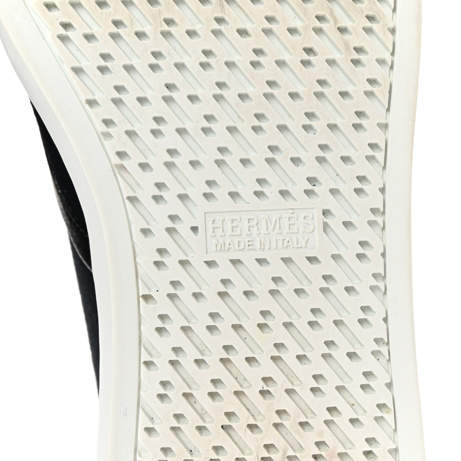 Hermes Canvas Embroidered Innocent Sneakers 37 Black 7 of 9