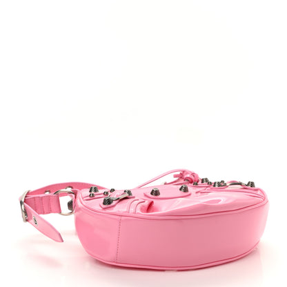 Balenciaga Patent Faux Leather Le Cagole Shoulder Bag XS Sweet Pink 4 of 9