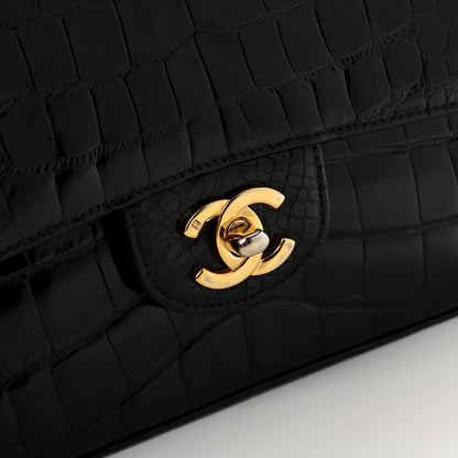 Chanel Alligator Medium Double Flap Black 12 of 15