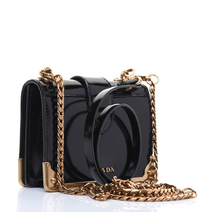 Prada Spazzolato Micro Cahier Bag Black 3 of 14