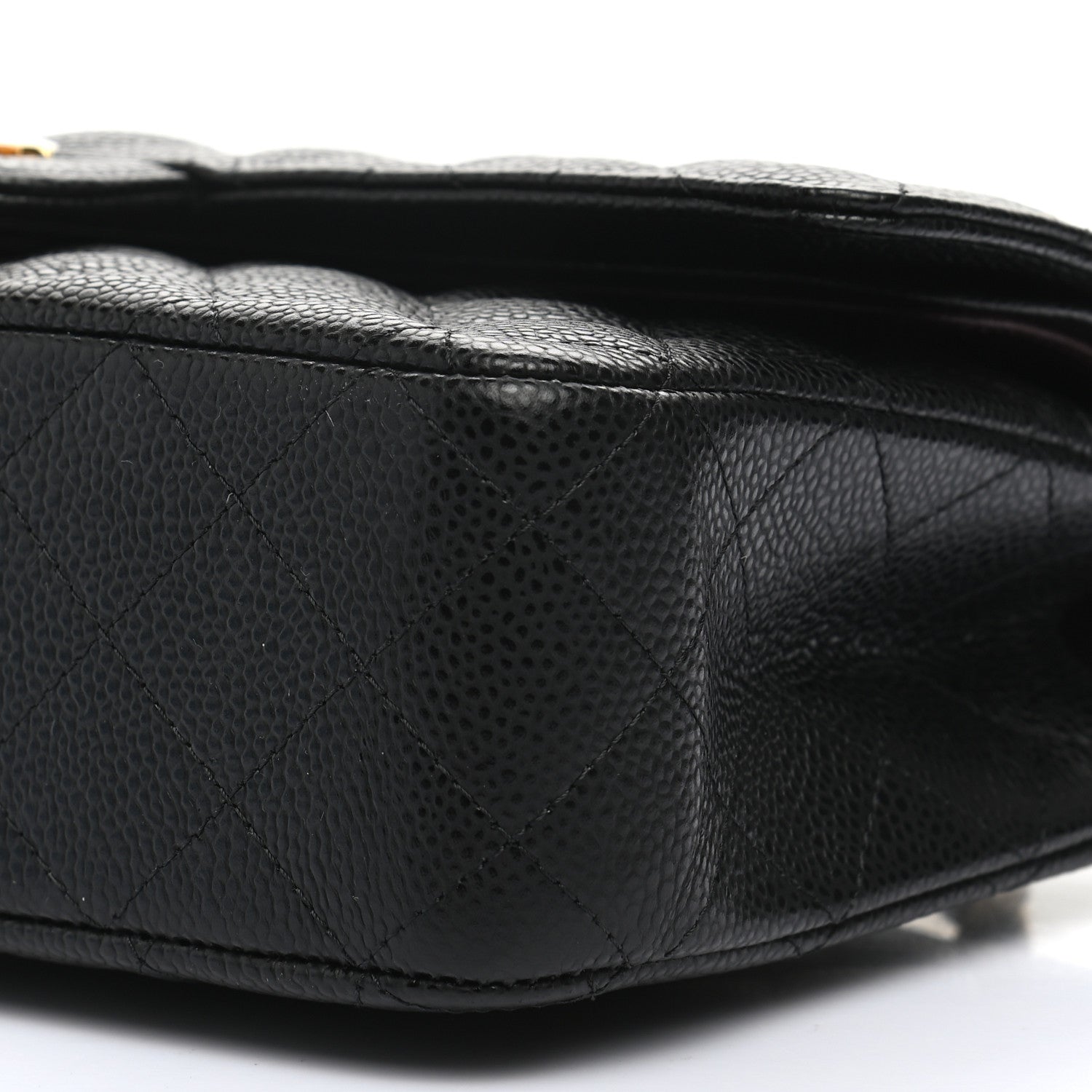 Chanel Caviar Quilted Medium Double Flap Black 10 of 11