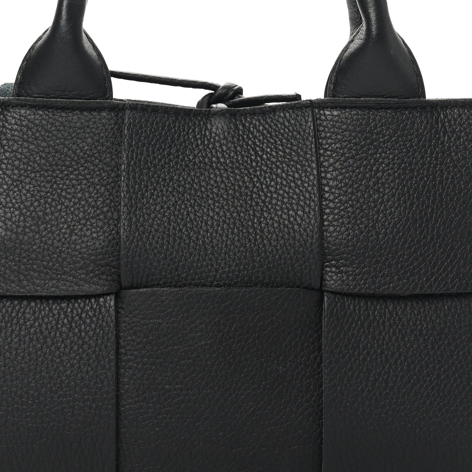 Bottega Veneta Grained Calfskin Maxi Intrecciato Mini Arco Tote Black 8 of 10