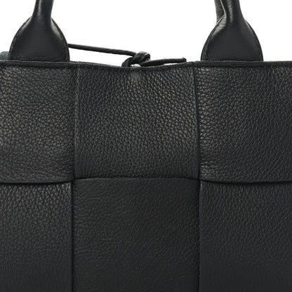 Bottega Veneta Grained Calfskin Maxi Intrecciato Mini Arco Tote Black 8 of 10