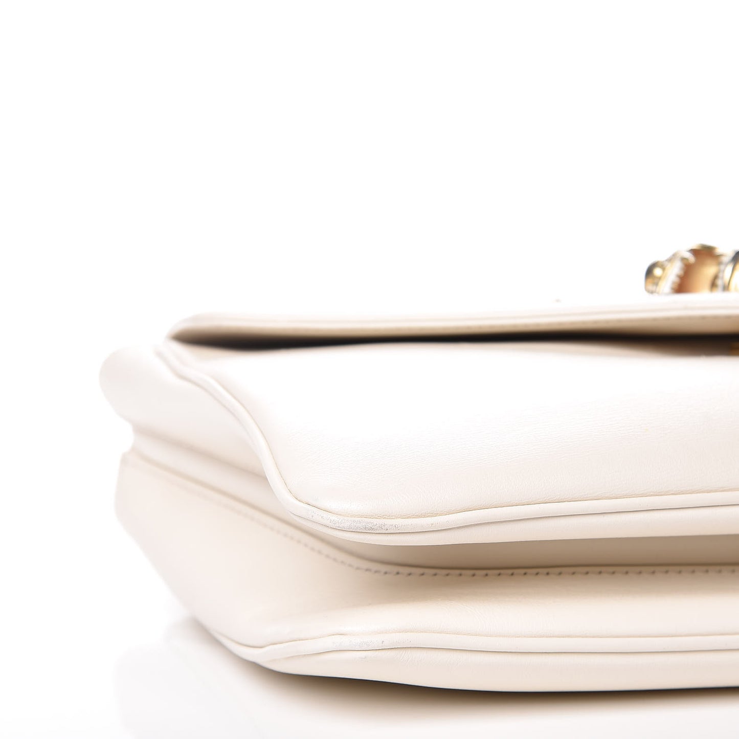 Vitello Palmellato Lux Crystal Medium Rajah Shoulder Bag Mystic White Multicolor