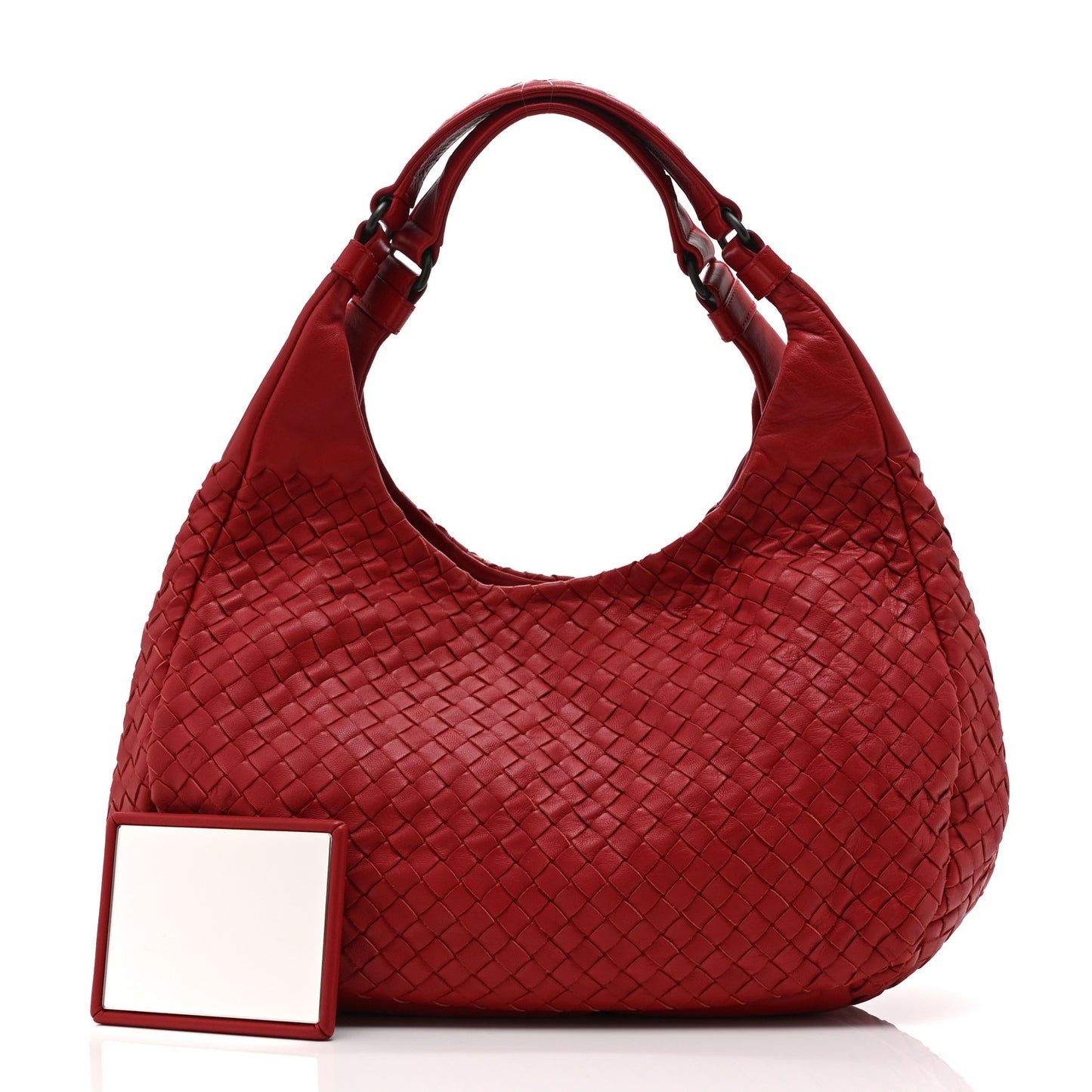 Nappa Intrecciato Medium Campana Hobo Red