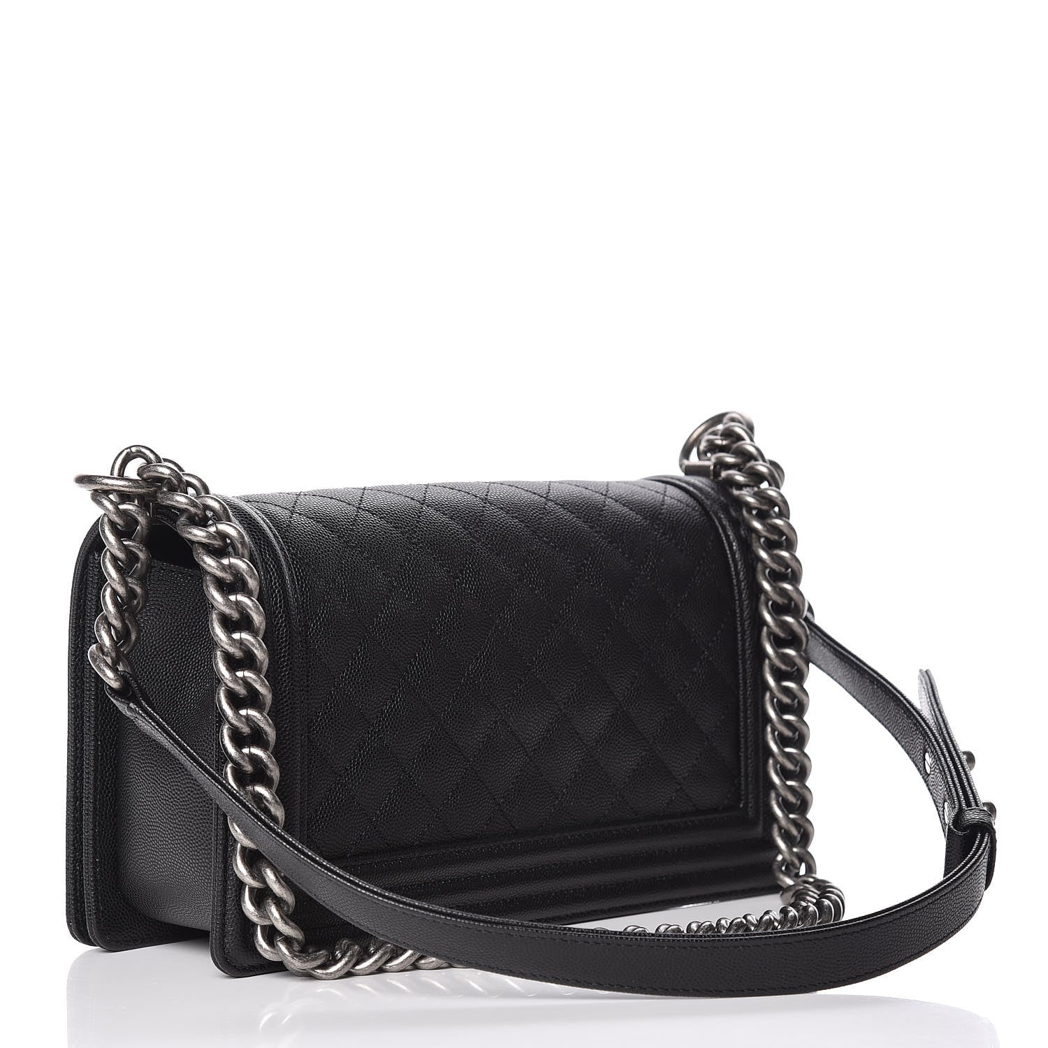 Chanel Caviar Quilted Medium Boy Flap Black 3 of 10