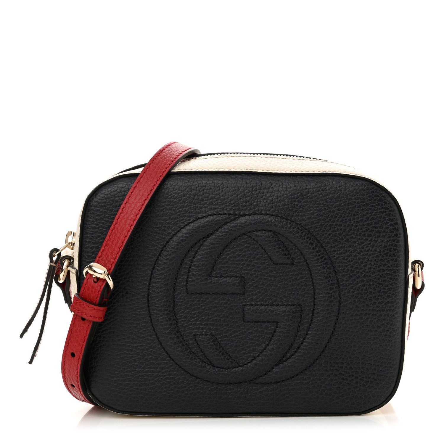 Gucci Dollar Calfskin Small Soho Disco Bag Blue Hibiscus Red Mystic White 1 of 10
