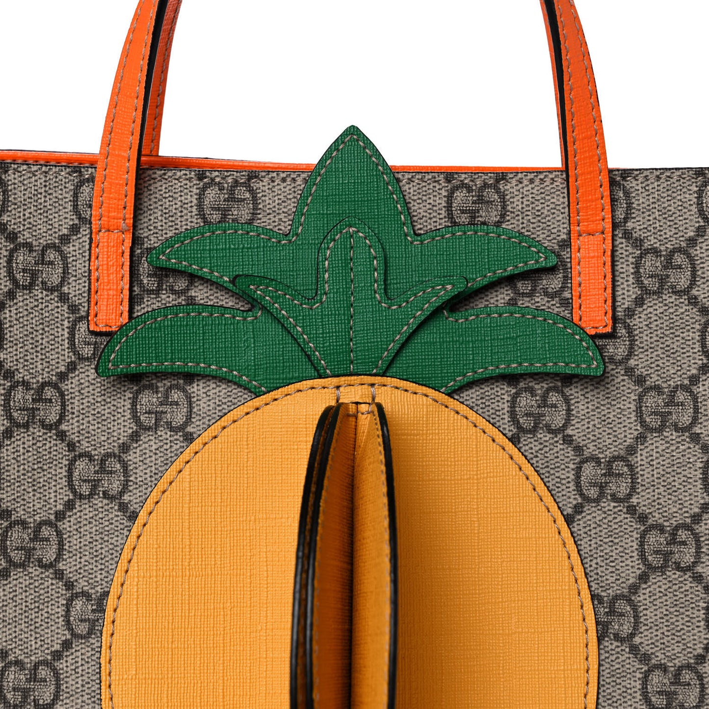 GG Supreme Monogram Kids Pineapple Tote