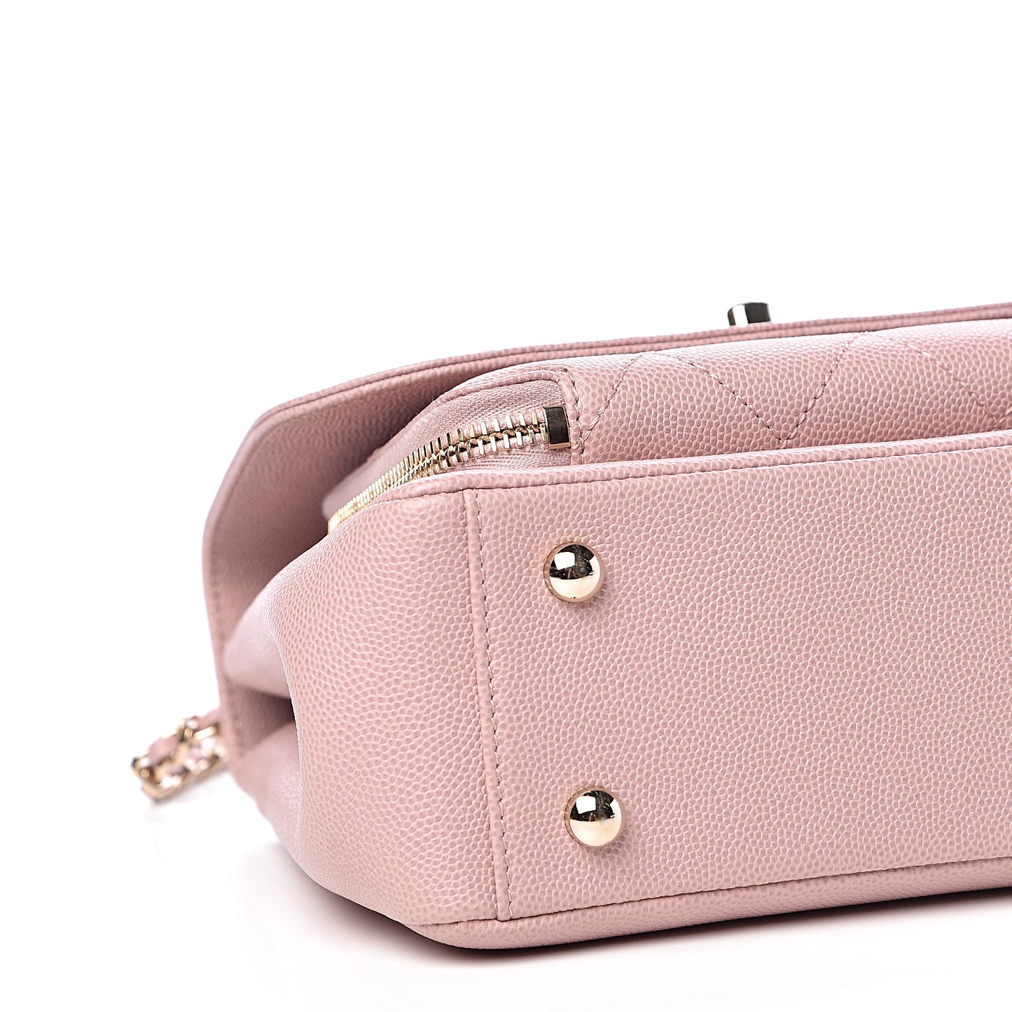 Caviar Quilted Small Business Affinity Flap Light Pink