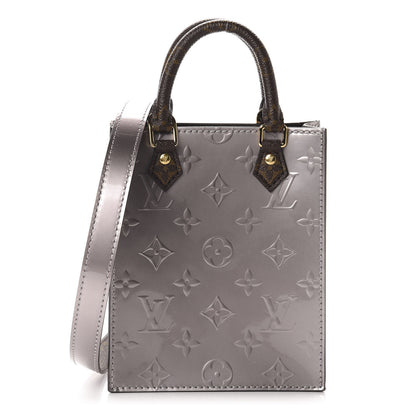 Louis Vuitton Vernis Monogram Petit Sac Plat Taupe Metallise 1 of 11