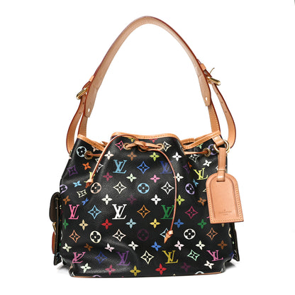 Louis Vuitton Monogram Multicolor Petit Noe Black 1 of 9