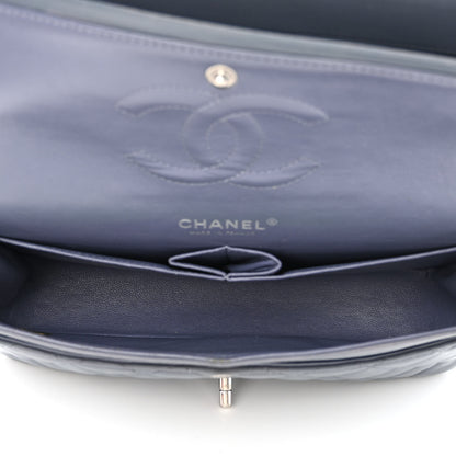 Chanel Lambskin Quilted Medium Double Flap Dark Grey 5 of 17