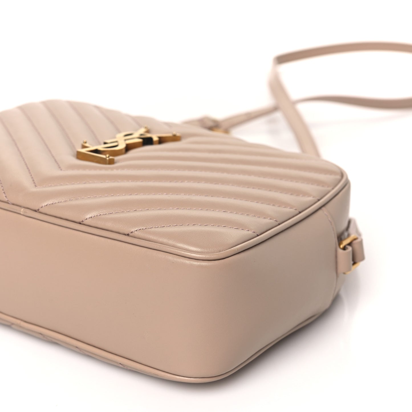 Calfskin Matelasse Monogram Lou Camera Bag Rosy Sand