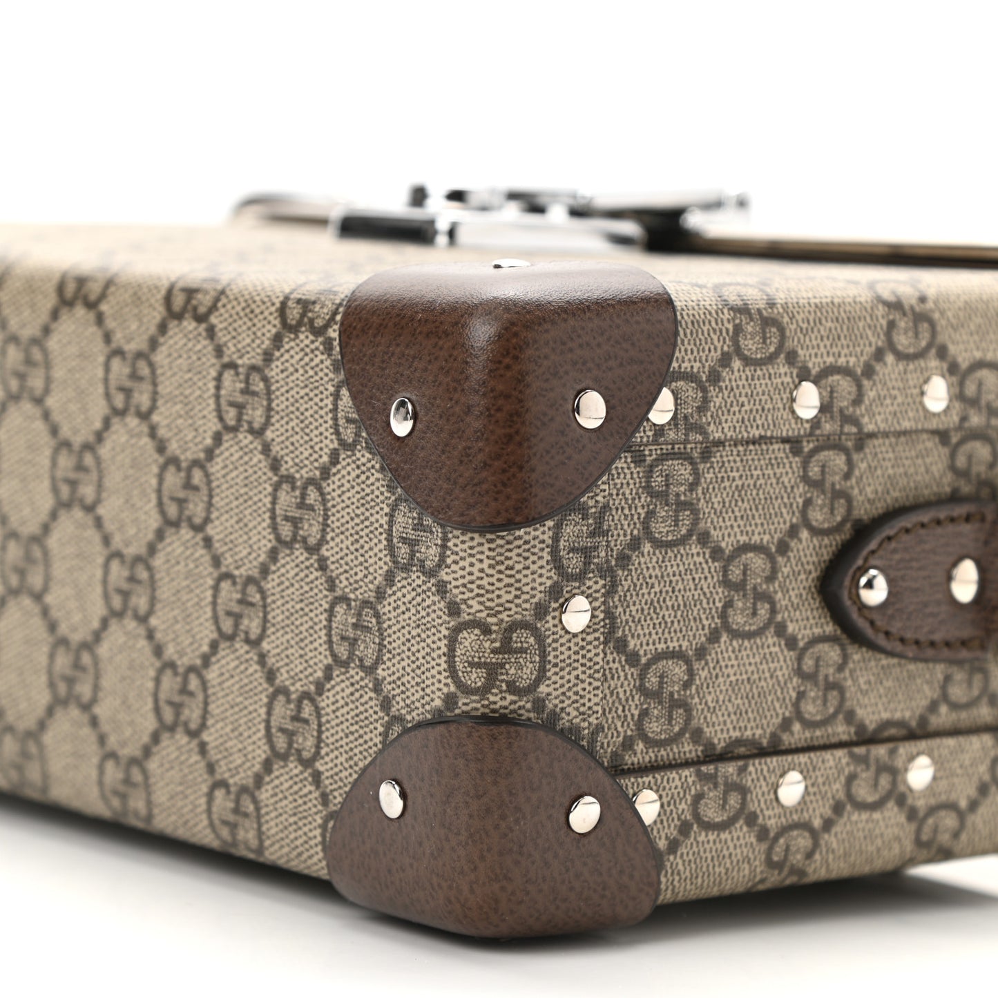 GG Supreme Monogram Globe-Trotter Beauty Case Brown