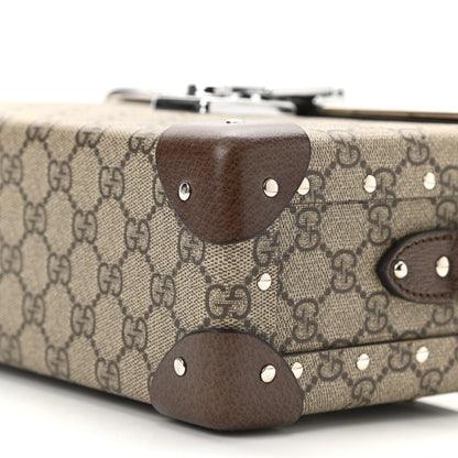 Gucci GG Supreme Monogram Globe-Trotter Beauty Case Brown 10 of 10