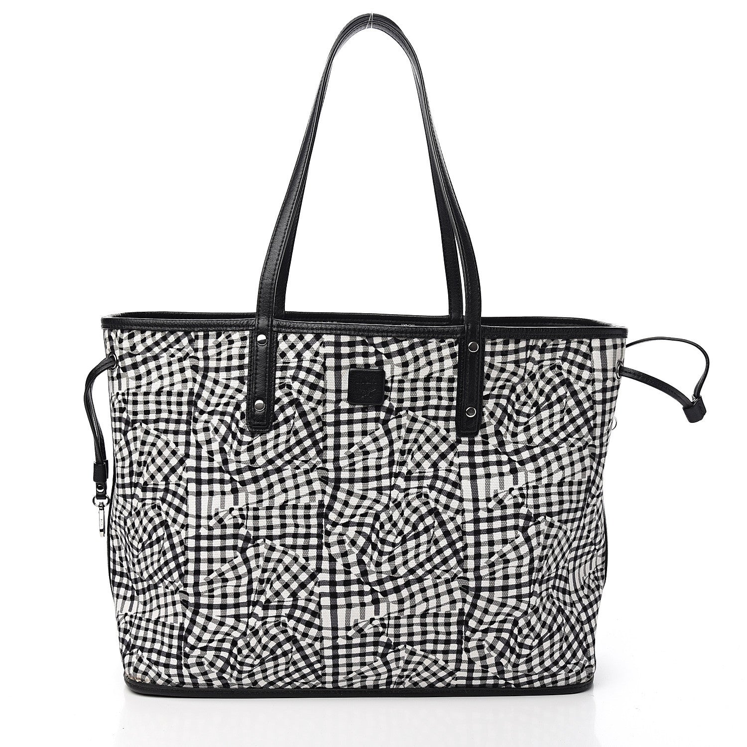 MCM Visetos Medium Project Reversible Shopper Tote Black 3 of 12