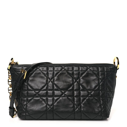 Christian Dior Lambskin Macrocannage DiorStar Hobo Bag Black 1 of 11