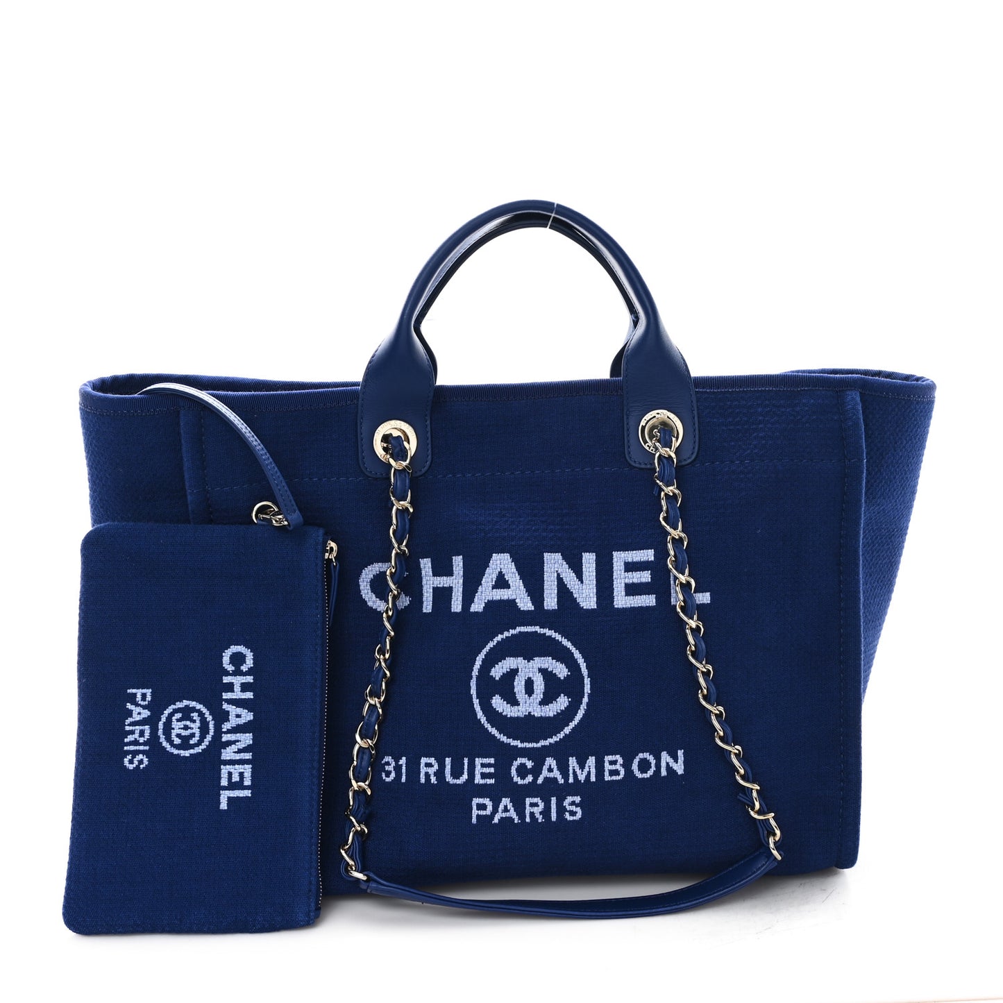 Mixed Fibers Medium Deauville Tote Blue