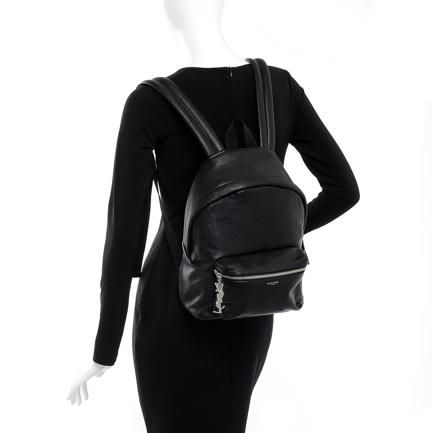 Lambskin Mini City Backpack Black