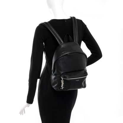 Saint Laurent Lambskin Mini City Backpack Black 2 of 7
