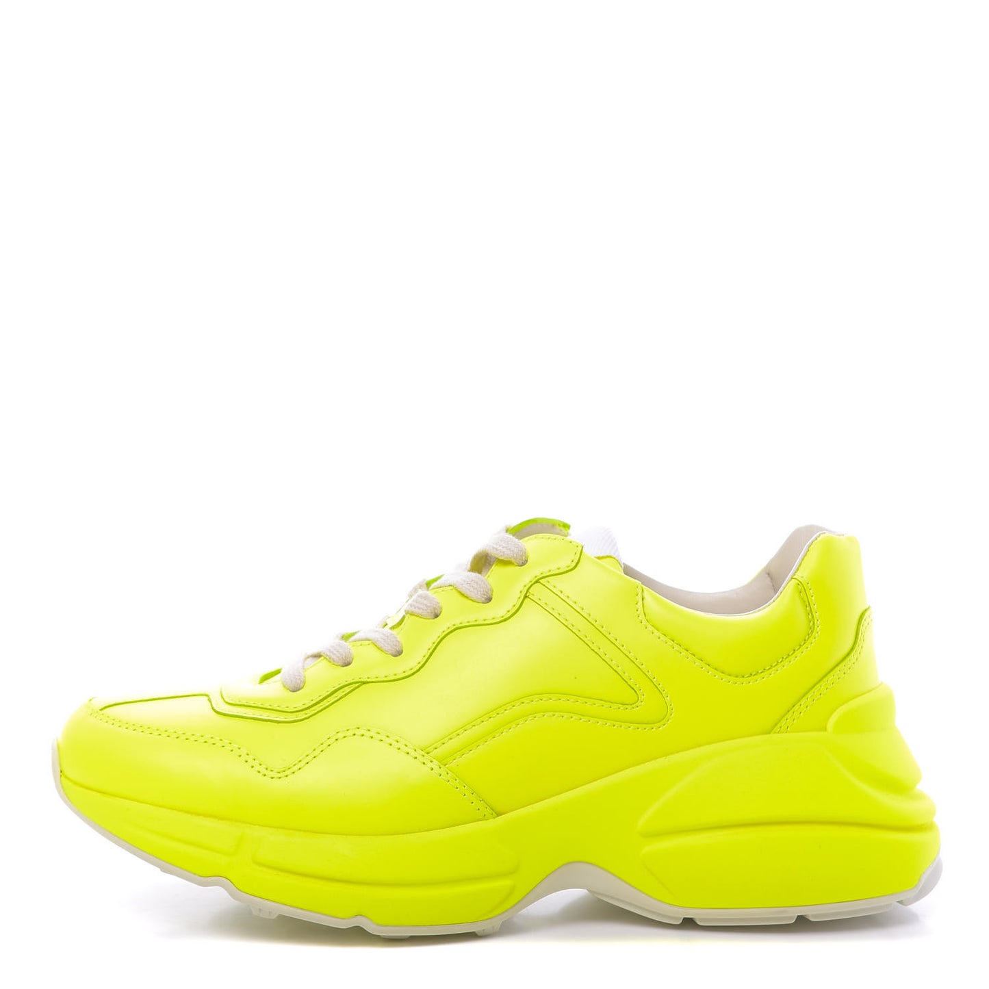 Calfskin Rhyton Sneakers 37 Fluo Yellow