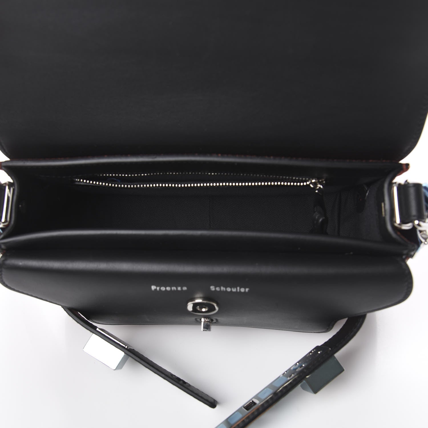 Proenza Schouler Corduroy Suede Elaphe Mini PS11 Classic Shoulder Bag Russet Black 4 of 8