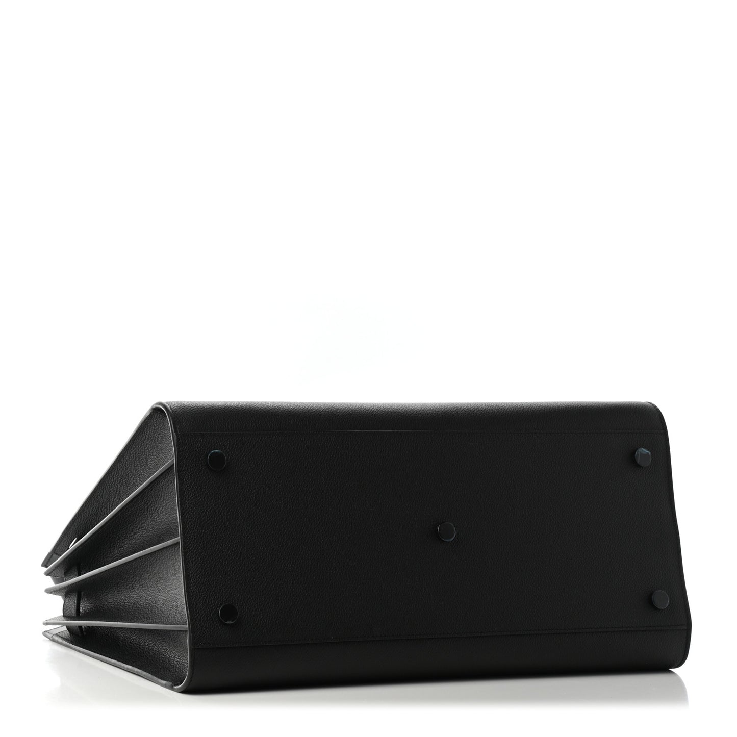 Grained Calfskin Large Sac De Jour Carryall Black