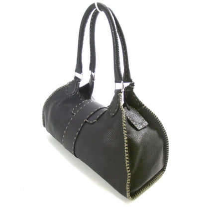 Fendi Calfskin Romano Selleria Sporty Black 5 of 10