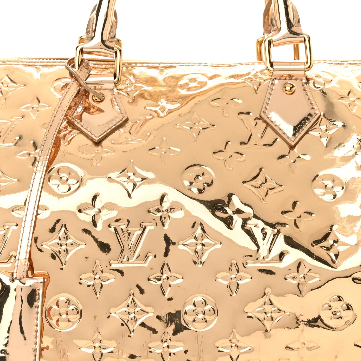 Louis Vuitton Monogram Miroir Speedy 30 Gold 8 of 13