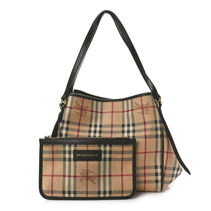 Burberry Haymarket Check Small Canterbury Tote Chocolate 2 of 15