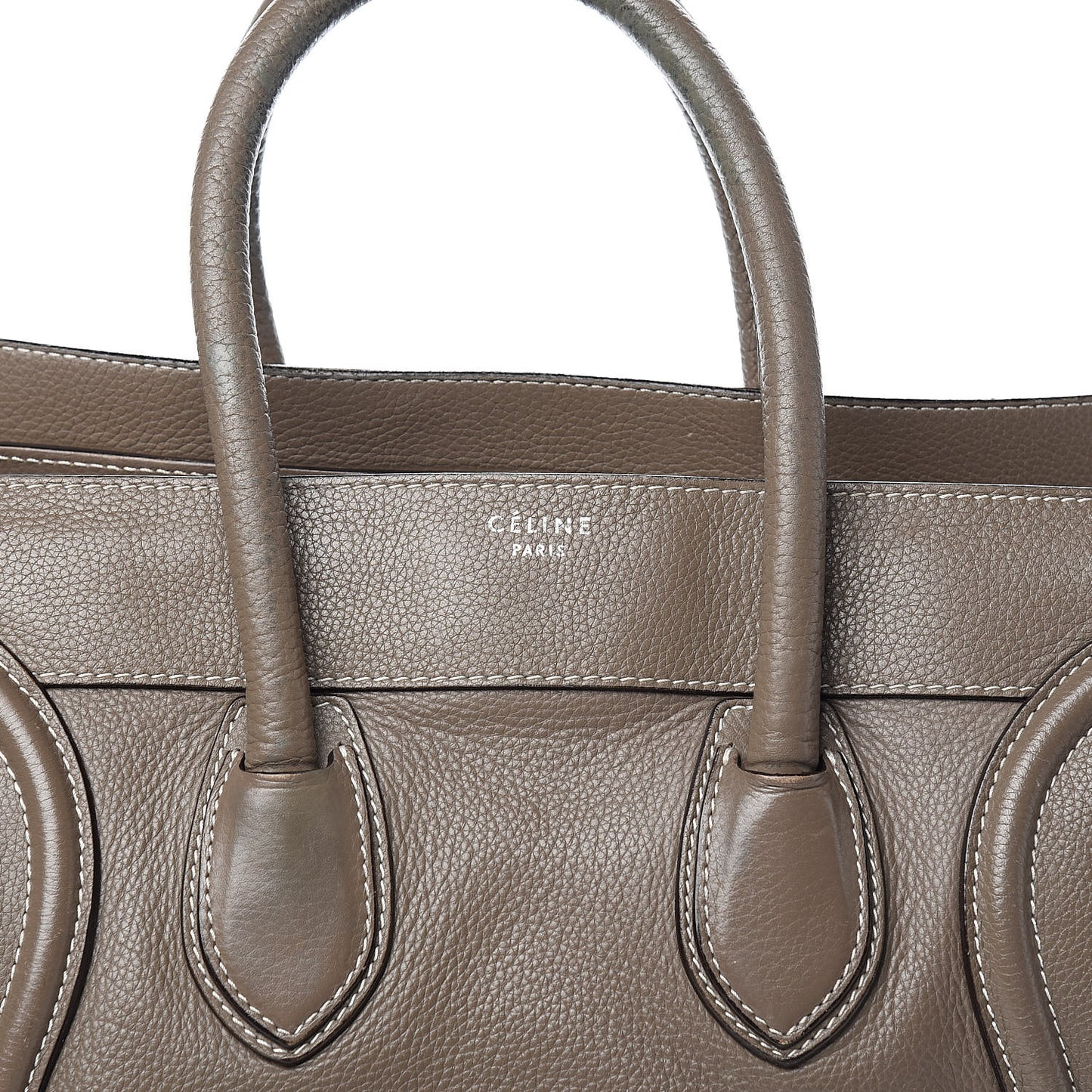 Drummed Calfskin Mini Luggage Souris