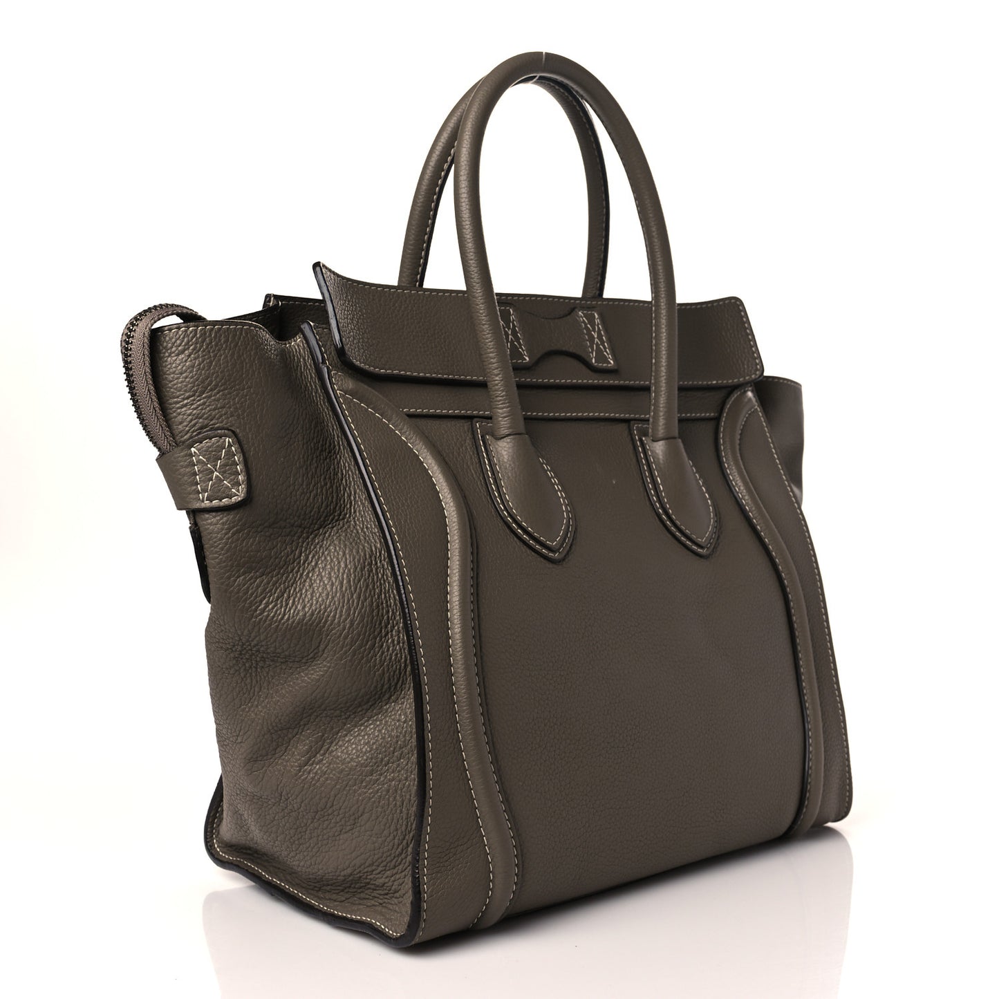 Pebbled Calfskin Mini Luggage Souris