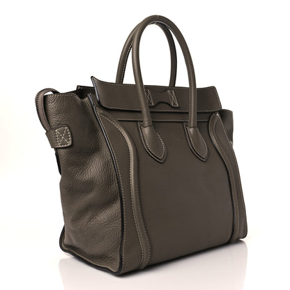 Celine Pebbled Calfskin Mini Luggage Souris 2 of 8