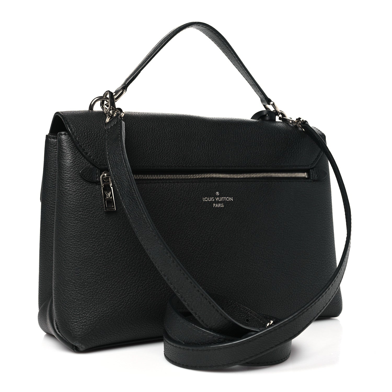 Louis Vuitton Soft Calfskin My Lockme Top Handle Vanille Black 3 of 10