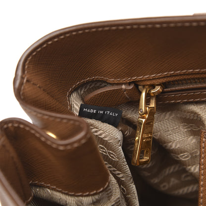 Prada Saffiano Lux Medium Tote Caramel 8 of 12